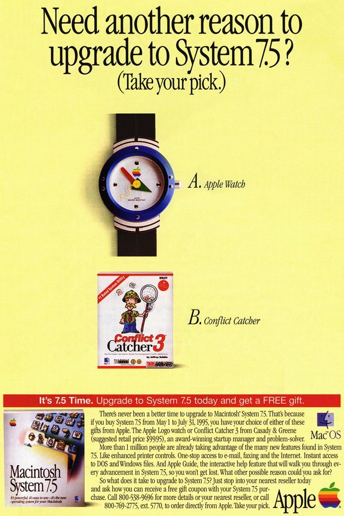 20年前苹果就有Apple Watch，长这样…