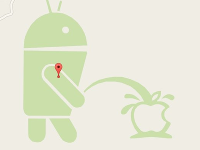 谷歌致歉：已删除地图上机器人向苹果嘘嘘图片