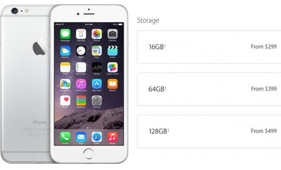 iPhone6s最终存储容量曝光：依然16GB起
