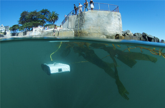 无人机下水了！Trident可探百米深海世界