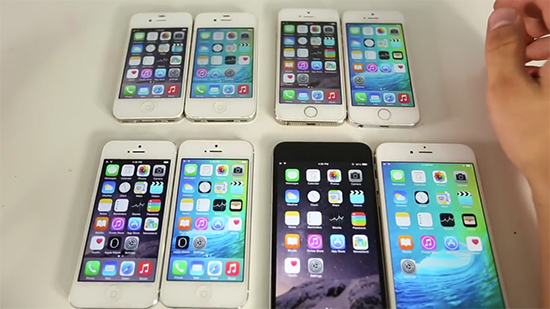 视频：iOS 9比iOS 8快？iPhone 4s/5/5s/6速度对比