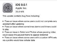 这就是效率！iOS 9.0.1发布修复数项bug