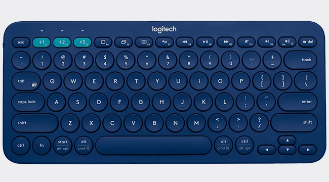 罗技蓝牙键盘K380上市，造型多彩萌萌哒