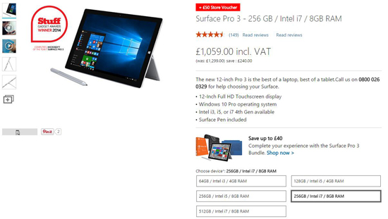 为新品开路 Surface Pro 3已悄然降价