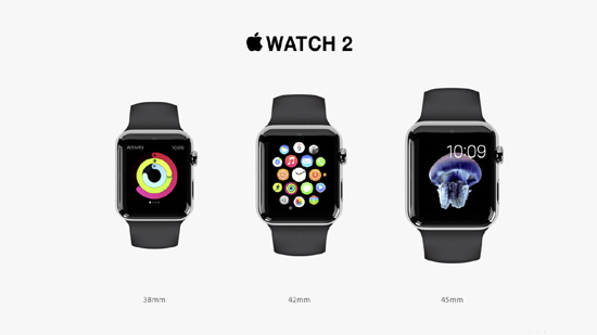 超窄边框抢眼 Apple Watch 2概念图曝光