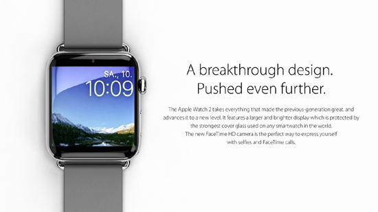 超窄边框抢眼 Apple Watch 2概念图曝光
