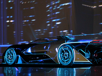 叫板特斯拉！法拉第联手乐视发布概念电动汽车FFZERO1