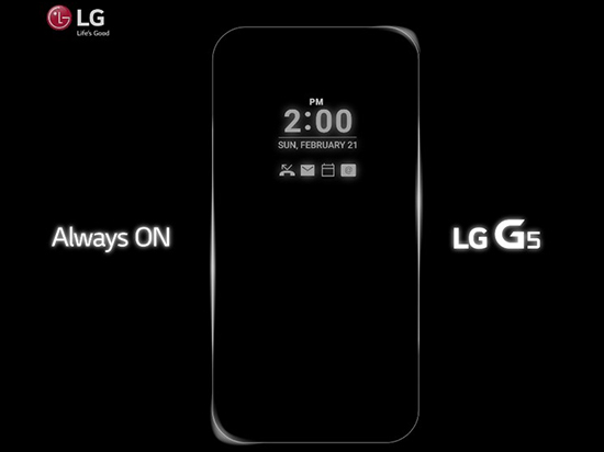 LG G5黑科技：Always ON模式让屏幕永不熄灭