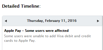 Apple Pay首次重大事故：不能添加Visa卡