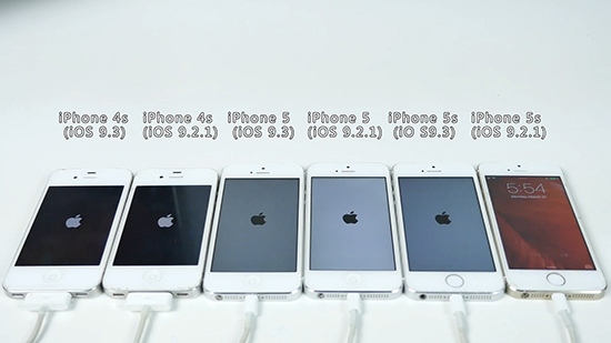 视频：iOS 9.3比iOS 9.2.1更快？不同版本iPhone实测