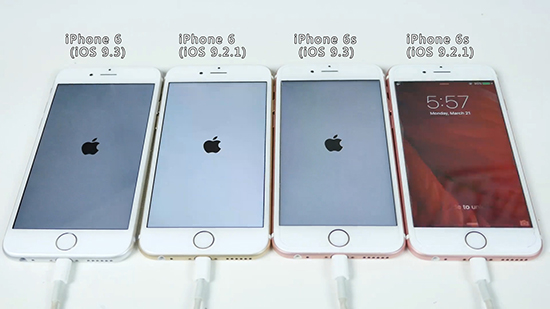 视频：iOS 9.3比iOS 9.2.1更快？不同版本iPhone实测