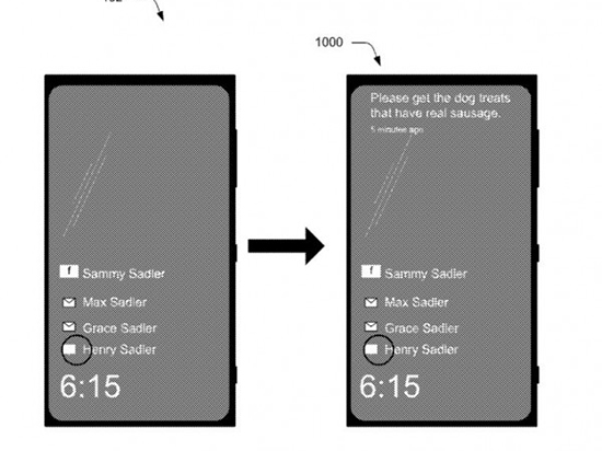 微软新专利：允许手机在锁屏情况下显示更多信息