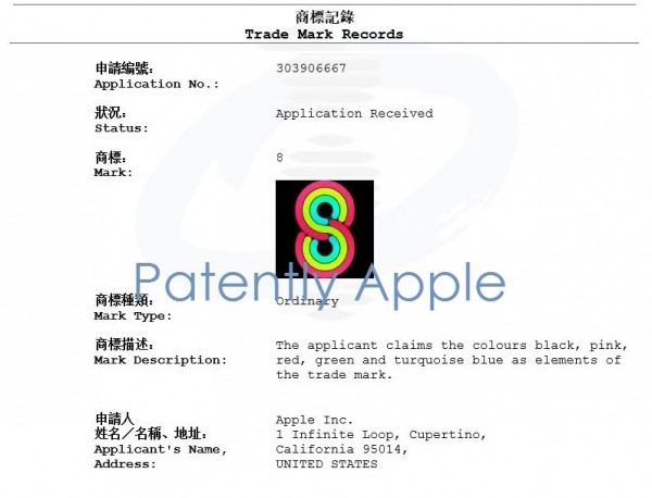 苹果在中国注册彩色8字商标：有何含义？