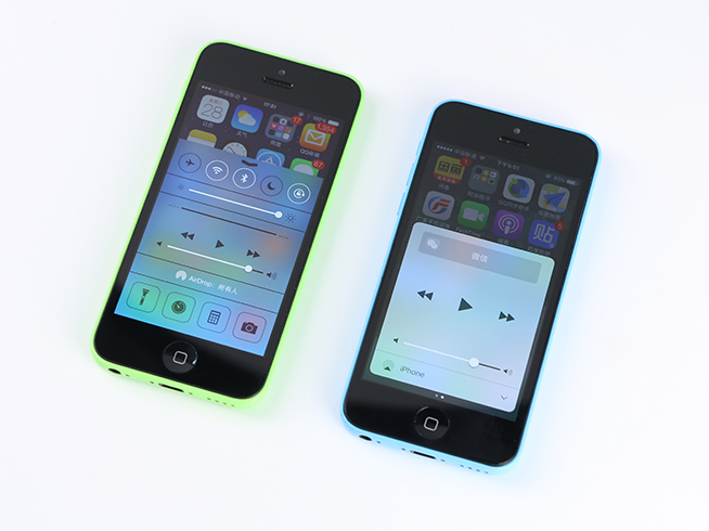 老机器的福音 iPhone 5c iOS 10对比iOS 7