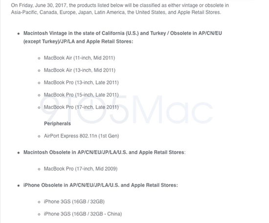 花钱也不给你修 苹果将彻底淘汰这些产品