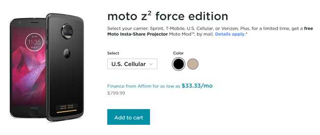 联想Moto Z2 Force发布：轻薄设计屏幕防碎 但电池是个黑洞