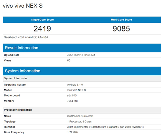 科客晚报：vivo NEX S现身知名跑分网站 努比亚Z18屏占比新突破
