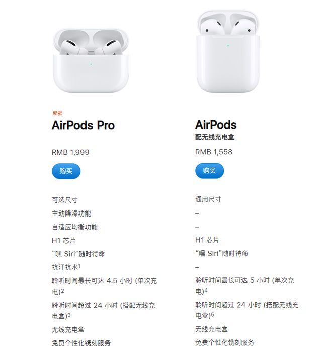 苹果AirPods Pro登场：降噪防水更舒适 售价1999元香不香？